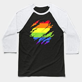 Lgbtq Gay Pride Month Rainbow Flag Queer Lgbt Baseball T-Shirt